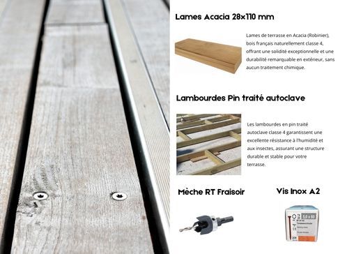 Kit terrasse Acacia