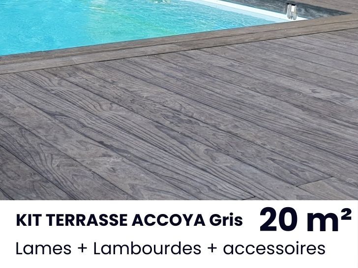 KIT TERRASSE ACCOYA Gris - 20 m²