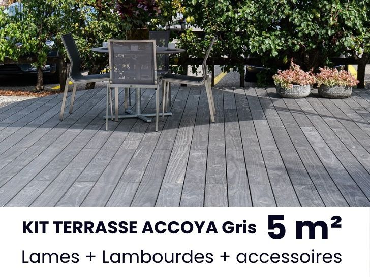 KIT TERRASSE ACCOYA Gris - 5 m²