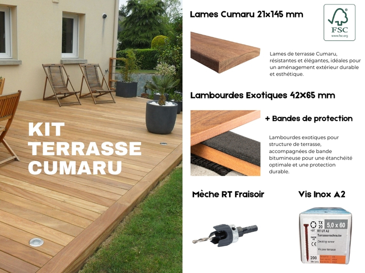 Kit terrasse cumaru
