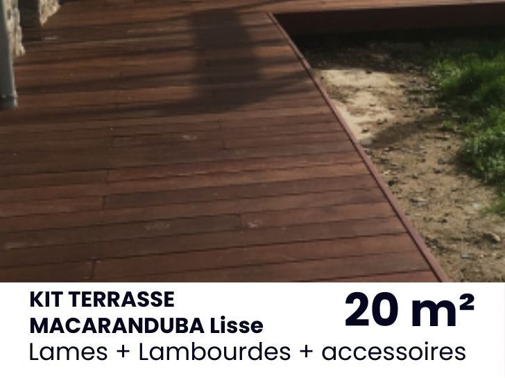 KIT TERRASSE Massaranduba Lisse - 20 m²
