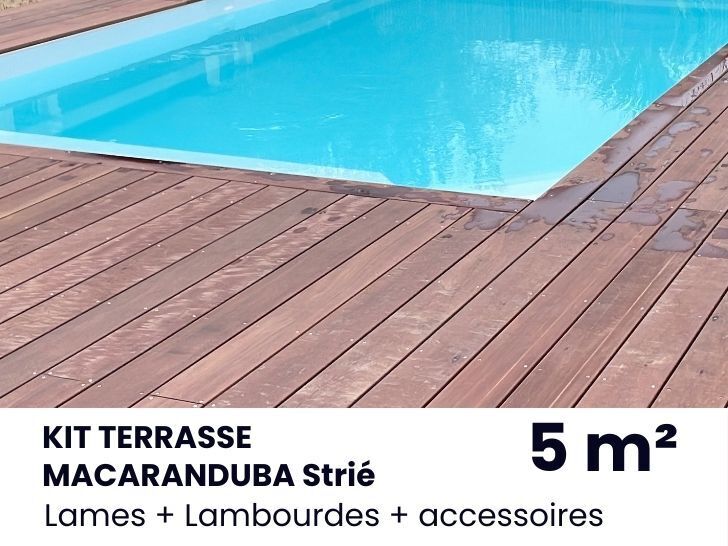 KIT TERRASSE Massaranduba Strié - 5 m²
