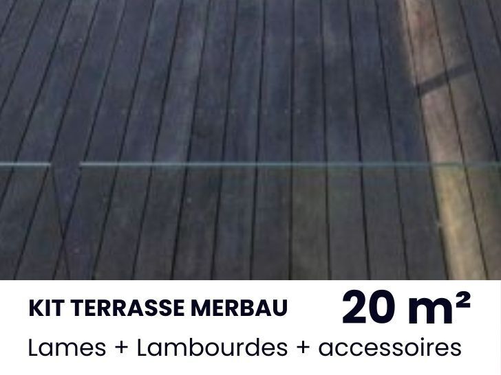 KIT TERRASSE MERBAU THERMO - 20 m²