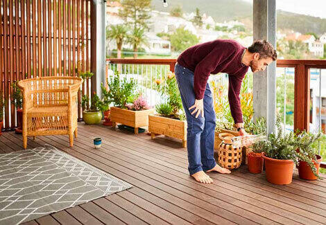 terrasse bois accueil