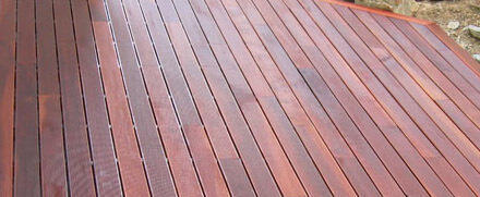 Terrasse bois Padouk