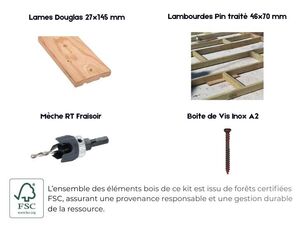 Détails KIT TERRASSE DOUGLAS