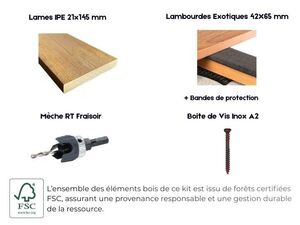 Détails KIT TERRASSE IPE