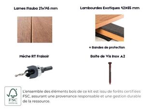 Détails KIT TERRASSE Itauba