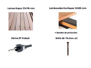 Détails KIT TERRASSE Kapur