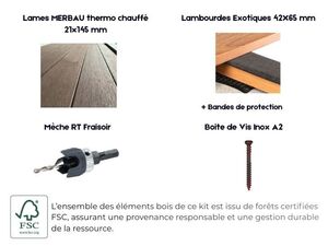 Détails kit terrasse Merbau