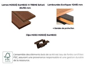 Détails KIT TERRASSE Moso X-treme