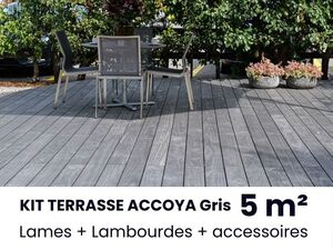 KIT TERRASSE ACCOYA Gris - 5 m²