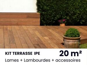 KIT TERRASSE IPE - 20 m²