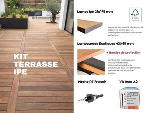 Kit terrasse ipé - court