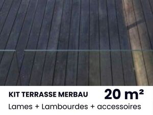 KIT TERRASSE MERBAU THERMO - 20 m²