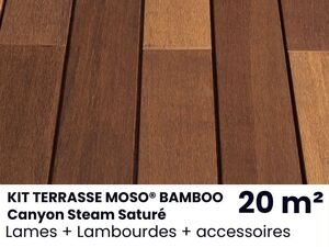 KIT TERRASSE MOSO® BAMBOO  Canyon Steam - 5m² 20 m²