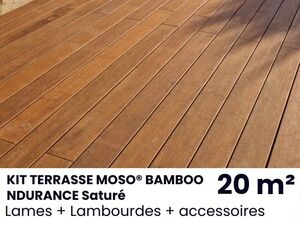 KIT TERRASSE   MOSO® BAMBOO  NDURANCE - 20 m²