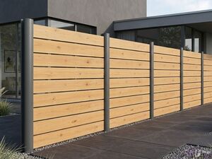 Lames de clôture Ajourée en pin traité vert