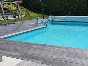 Terrasse Accoya Gris - Bord de piscine
