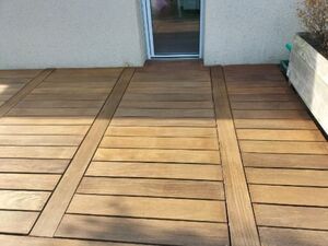 Terrasse après application du dégriseur