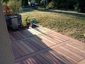 Terrasse bois exotique ipé pose échelle