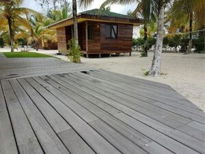Terrasse Padouk Grisé