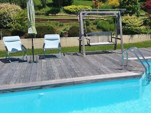 Terrasse piscine accoya gris